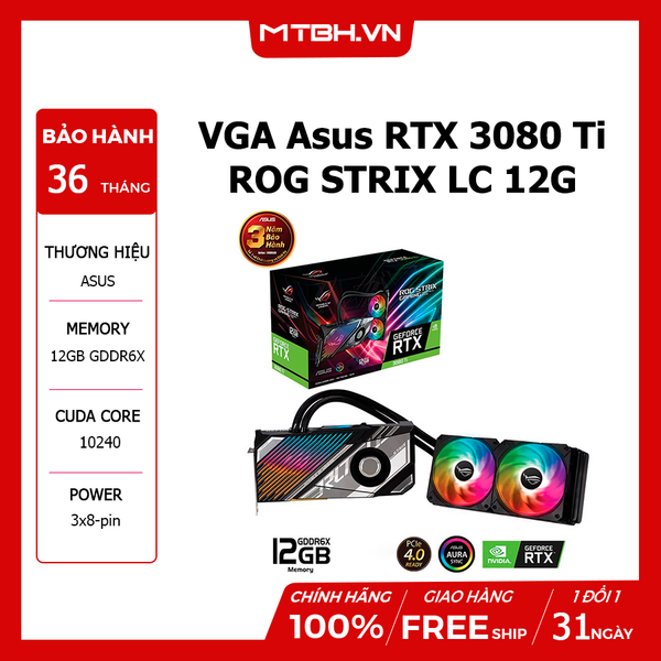 VGA Asus RTX 3080 Ti ROG STRIX LC 12G GAMING