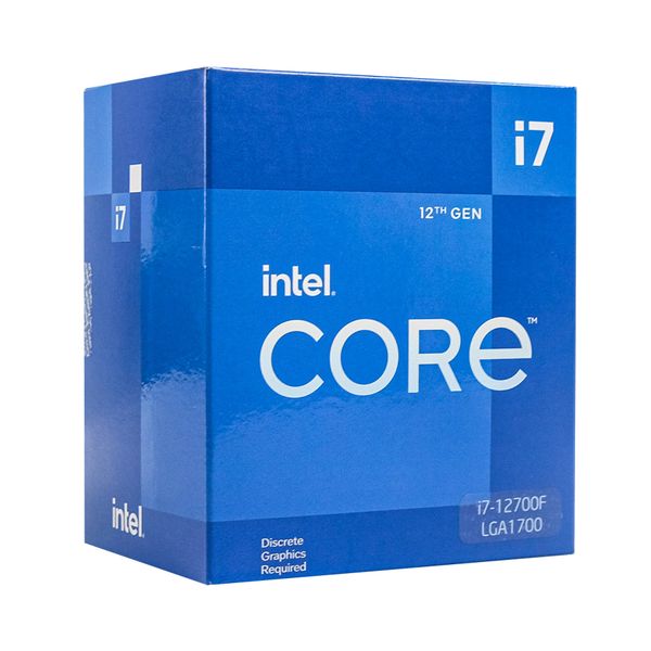 CPU Intel Core i7 12700F (Up to 4.8Ghz, 12 nhân 20 luồng, 25MB Cache, 125W) 12TH BOX CTY