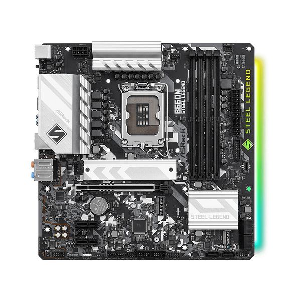 MAIN ASROCK B660M STEEL LEGEND (Intel B660, Socket 1700, M-ATX, 4 khe RAM DDR4)