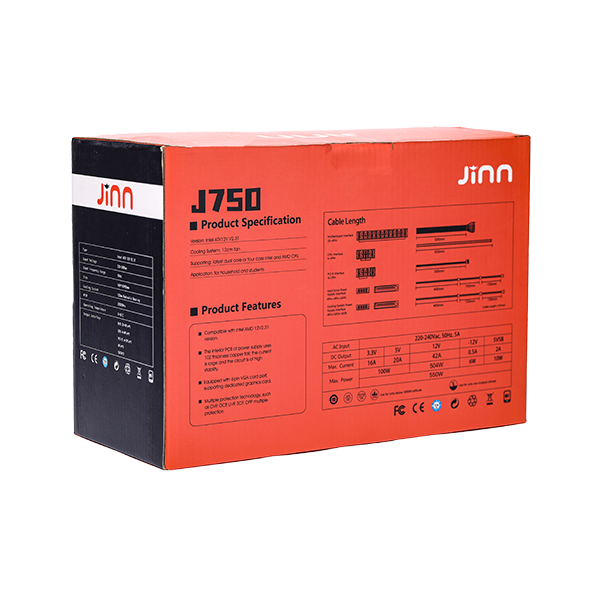 Nguồn Jinn J750 750W ATX