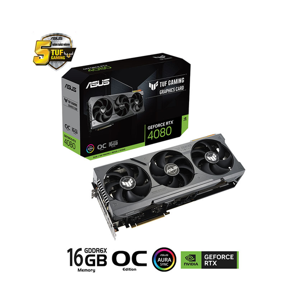 VGA ASUS RTX 4080 TUF 16GB GDDR6X