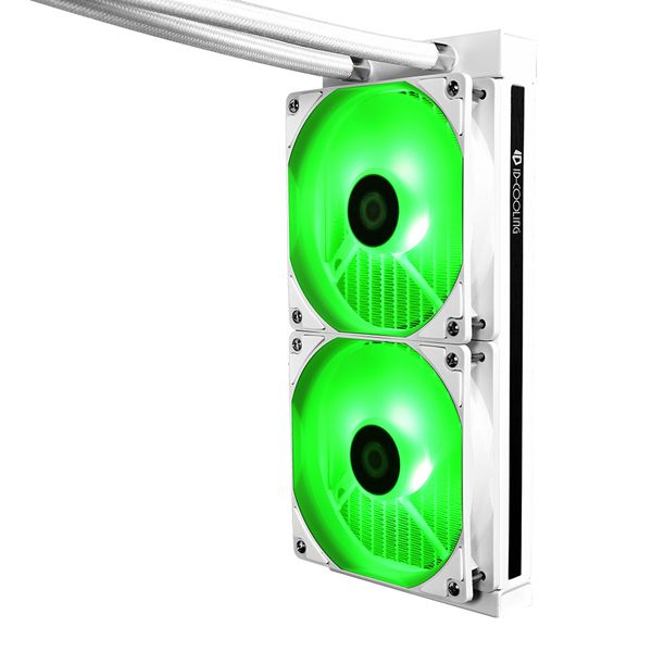 TẢN NHIỆT NƯỚC ID-COOLING AURAFLOW X 240 SNOW ( RGB SYNC, Pump 2100RPM, 240mm Radiator, PWM Fans*2, Intel&AMD )