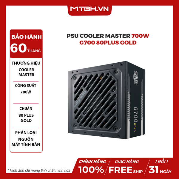 PSU COOLER MASTER 700W G700 80PLUS GOLD