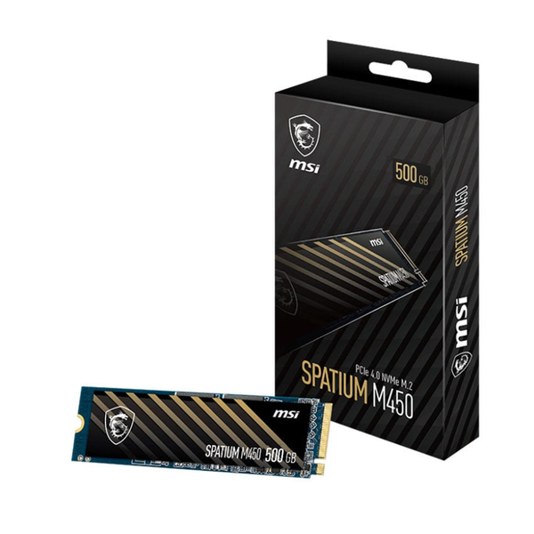 SSD MSI 500GB SPATIUM M450 NVMe M.2 2280 PCIe Gen 4 x 4 (Đọc 3600MB/s)