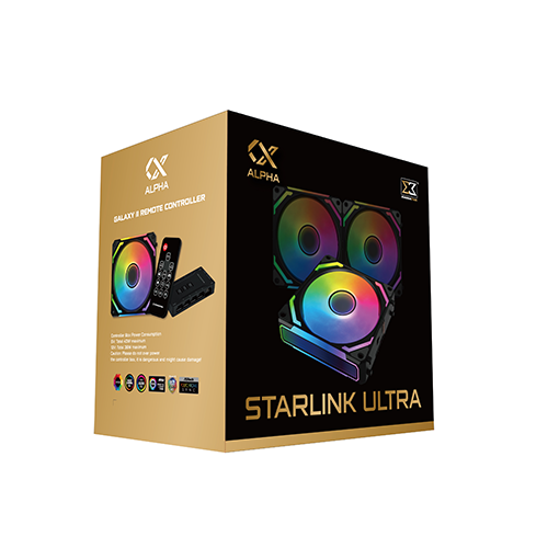 BỘ 3 FAN CASE XIGMATEK STARLINK ULTRA - BLACK | ARGB | INFINITY LIGHT