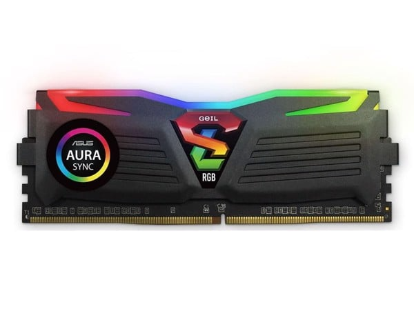 RAM DDR4 8GB GEIL SUPER LUCE BUSS 3200 RGB BLACK