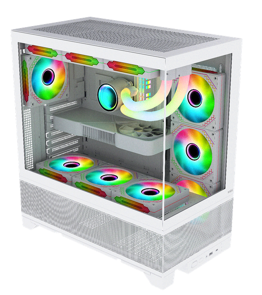 CASE MIK LUMINE GAMING WHITE 4 FAN