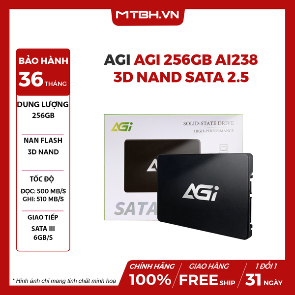 SSD AGI 256GB AI238 3D NAND SATA 2.5