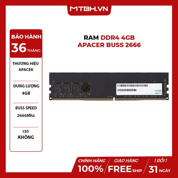 RAM DDR4 4GB APACER BUSS 2666