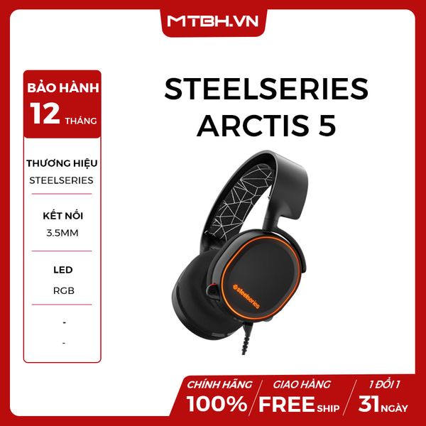 TAI NGHE SteelSeries Arctis 5 Black NEW