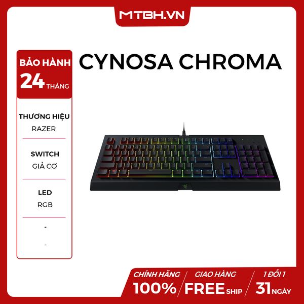 BÀN PHÍM Razer Cynosa Chroma Multi-Color Gaming NEW