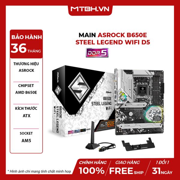 MAIN ASROCK B650E Steel Legend Wifi D5