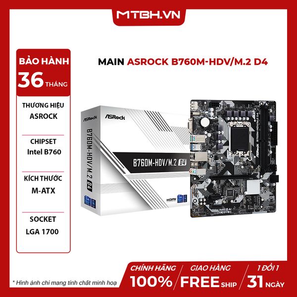 Main ASROCK B760M-HDV/M.2 D4