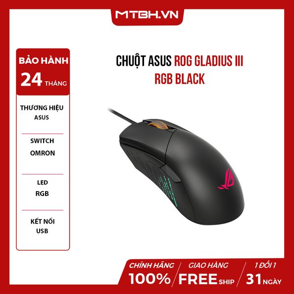 Chuột Asus ROG Gladius III RGB Black