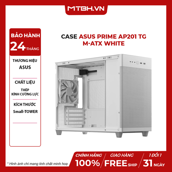 Case ASUS Prime AP201 TG M-ATX White