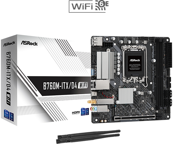 Main ASROCK B760M-ITX WiFi D4