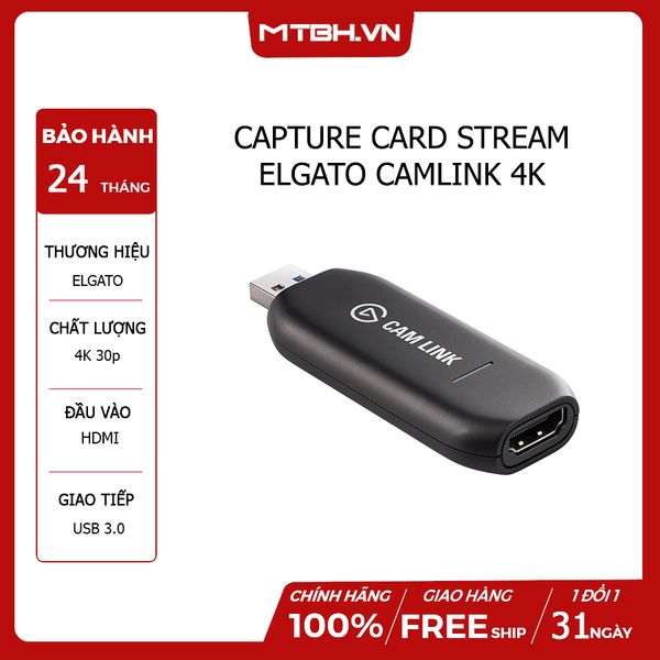 CAPTURE CARD STREAM ELGATO CAMLINK 4K