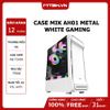 CASE MIK AH01 METAL WHITE GAMING KÍNH CƯỜNG LỰC