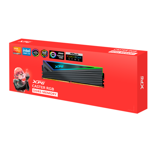 RAM DDR5 16GB ADATA XPG CASTER 6000Mhz GREY RGB