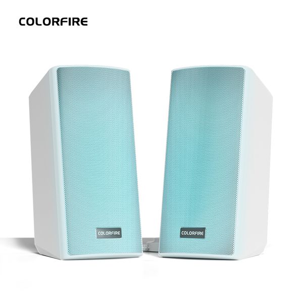 LOA COLORFIRE CSP-2002- DESKTOP SPEAKERS | RGB LIGHTING | WHITE