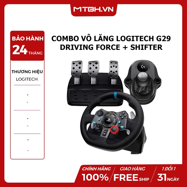 COMBO VÔ LĂNG + CẦN SỐ LOGITECH G29