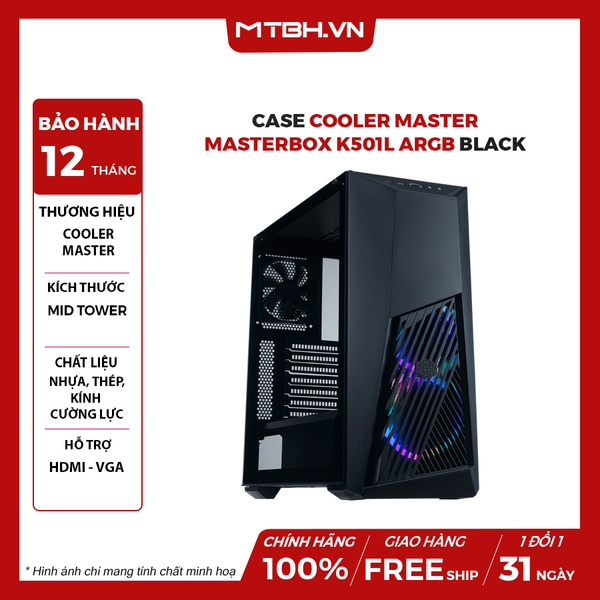 Case Cooler Master MasterBox K501L ARGB BLACK