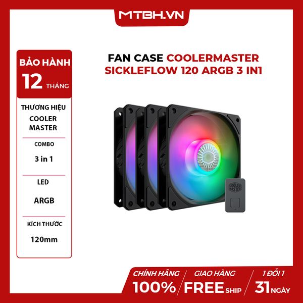 Fan Case CoolerMaster SickleFlow 120 ARGB 3 in1
