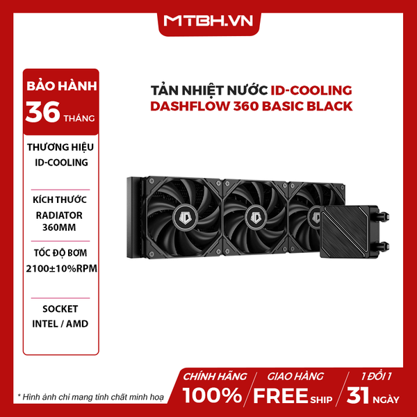 TẢN NHIỆT NƯỚC ID-COOLING DASHFLOW 360 BASIC BLACK