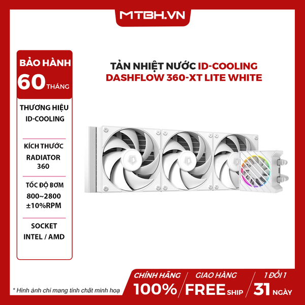 TẢN NHIỆT NƯỚC ID-COOLING DASHFLOW 360-XT LITE WHITE