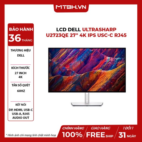 MÀN HÌNH LCD DELL ULTRASHARP U2723QE 27