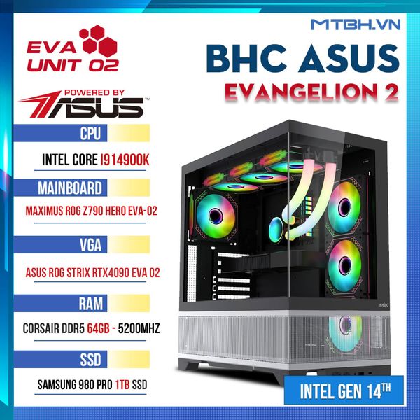BHC Powered by ASUS EVANGELION 2 (Intel Core i9 14900K/64GB DDR5/1TB/RTX 4090) GEN 14