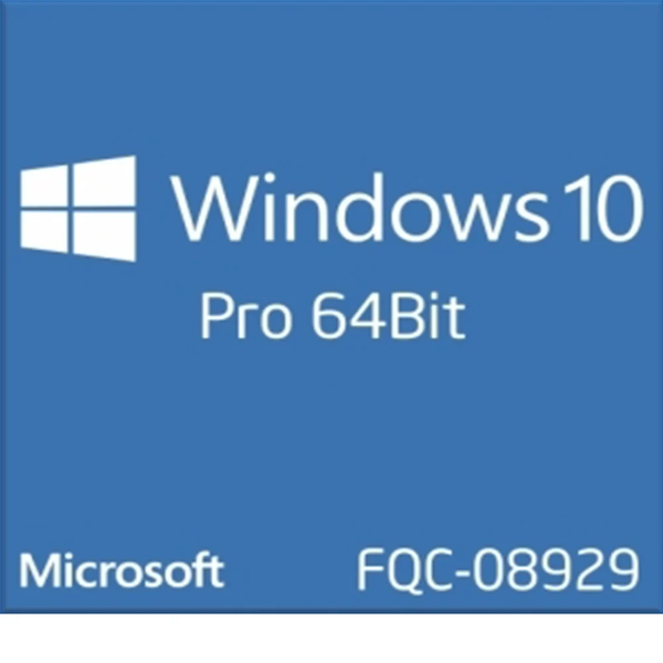 Windows 10 Pro 64bit English 1pk DSP OEI DVD - FQC-08929