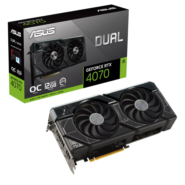 VGA Asus RTX 4070 DUAL OC 12GB GDDR6X