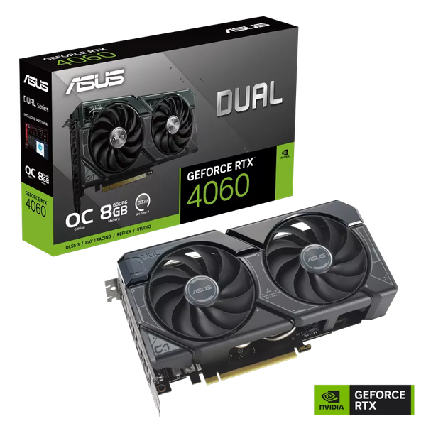 VGA ASUS RTX 4060 DUAL OC 8GB GDDR6 ( DUAL-RTX4060-O8G )