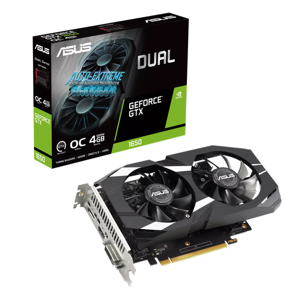 VGA ASUS GTX 1650 DUAL V2 OC 4GB GDDR6