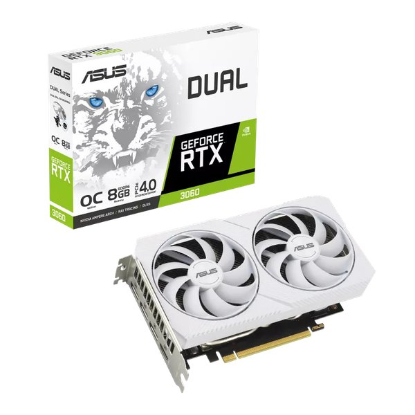 VGA ASUS RTX 3060 DUAL O8G OC WHITE