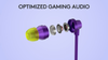 Tai nghe Logitech G333 Gaming Earphone Purple