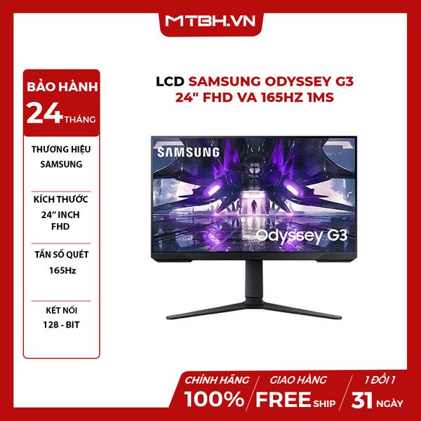 MÀN HÌNH LCD SAMSUNG ODYSSEY G3 LS24AG320NEXXV 24