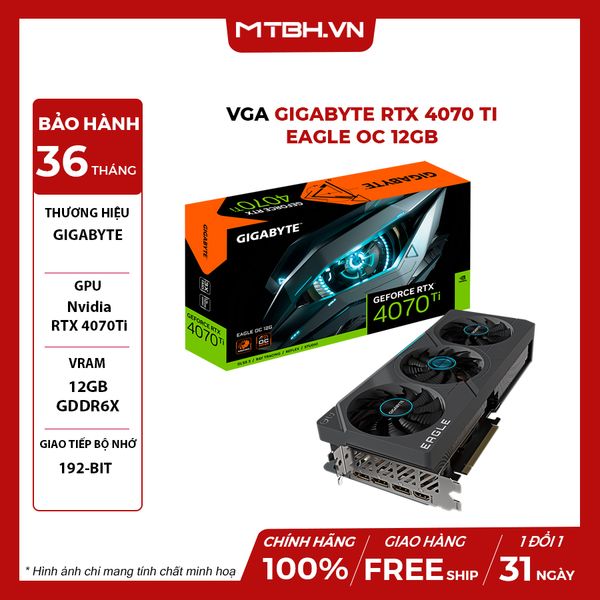 VGA Gigabyte RTX 4070 Ti EAGLE OC 12GB