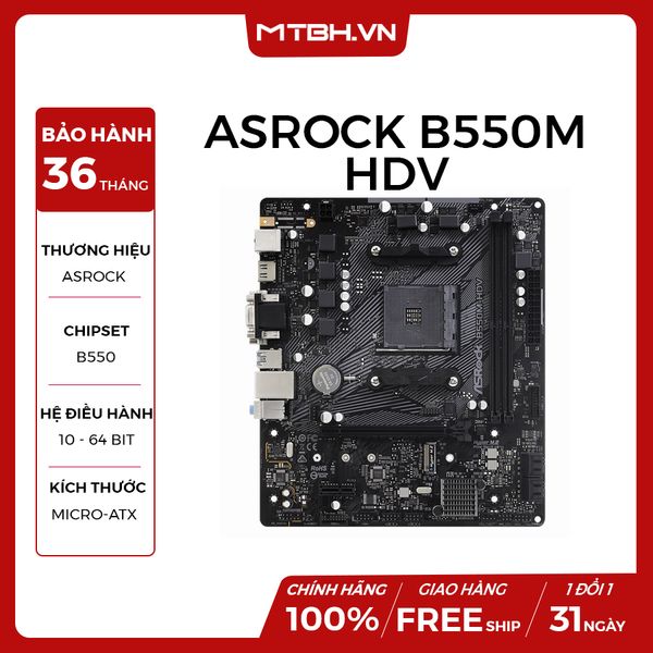 MAIN ASROCK B550M-HDV (AMD)