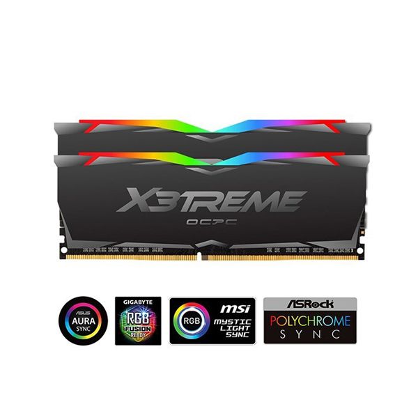RAM DDR4 16GB OCPC X3TREME RGB AURA (8GBx2) 3000Mhz