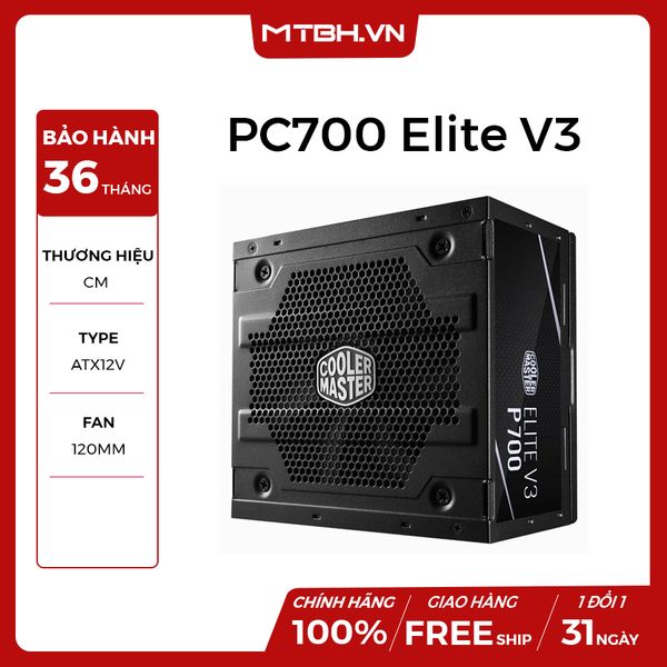 PSU COOLER MASTER 700W PC700 Elite V3 NEW