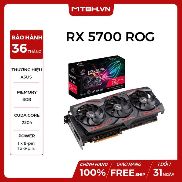 VGA ASUS RX 5700 8GB ROG STRIX OC edition (GDDR6)