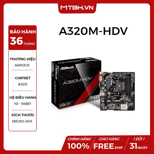 MAIN ASROCK A320M-HDV NEW