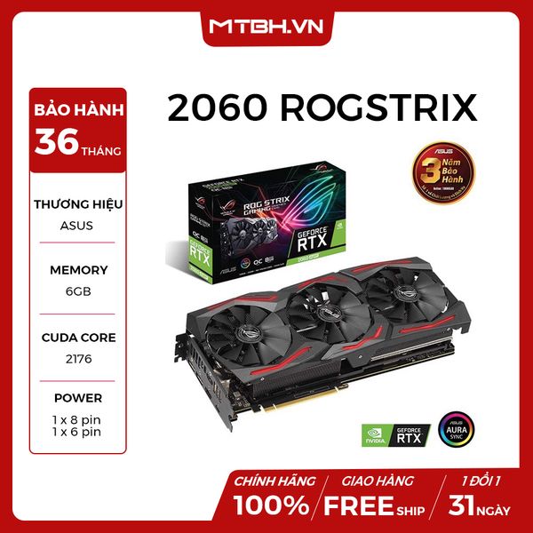 VGA ASUS RTX 2060 SUPER 8GB ROG-STRIX-RTX2060S-O8G-GAMING (3 FAN) NEW