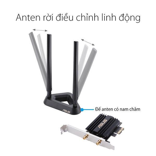 CARD MẠNG ASUS WIFI 6 PCE-AX58BT