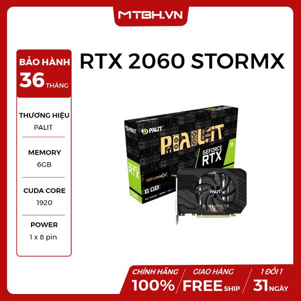 VGA PALIT RTX 2060 6GB STORMX