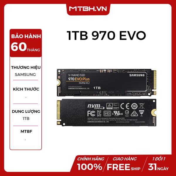 SSD SAMSUNG 1TB 970 EVO PLUS PClE NVME M2