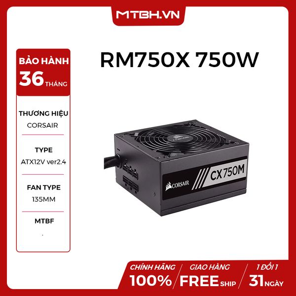 PSU CORSAIR 750W RM750X NEW