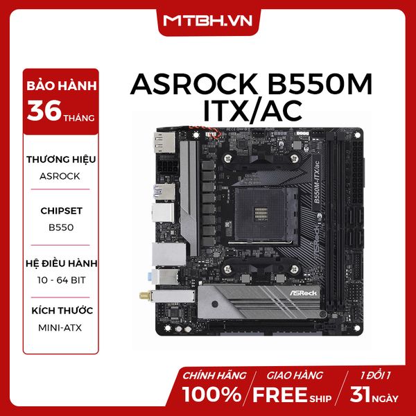 MAIN ASROCK B550M-ITX/AC (AMD)